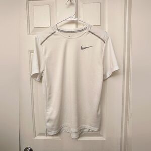 Nike Men's White running dri fit Shirt